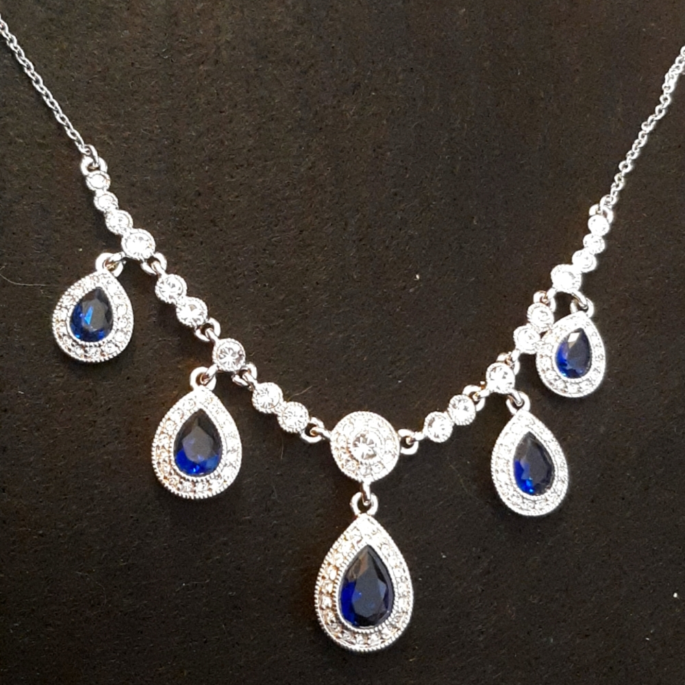 Vintage Carolee rhinestone signed necklace